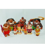 Disney Moana Action Figure Lot of 9 JAKKS Pacific Hasbro Chief Tui Maui ... - £7.77 GBP