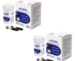 Acura blood sugar test strips 50 sheets, 2EA - $49.55