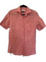 Slowear Glanshirt Orange Garment Dyed Linen Shirt - Size 38 / 15 Small - £58.51 GBP