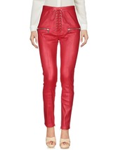 Leather Pants Leggings Size Waist High Red Women Wet S L Womens 14 6 XS ... - $96.50