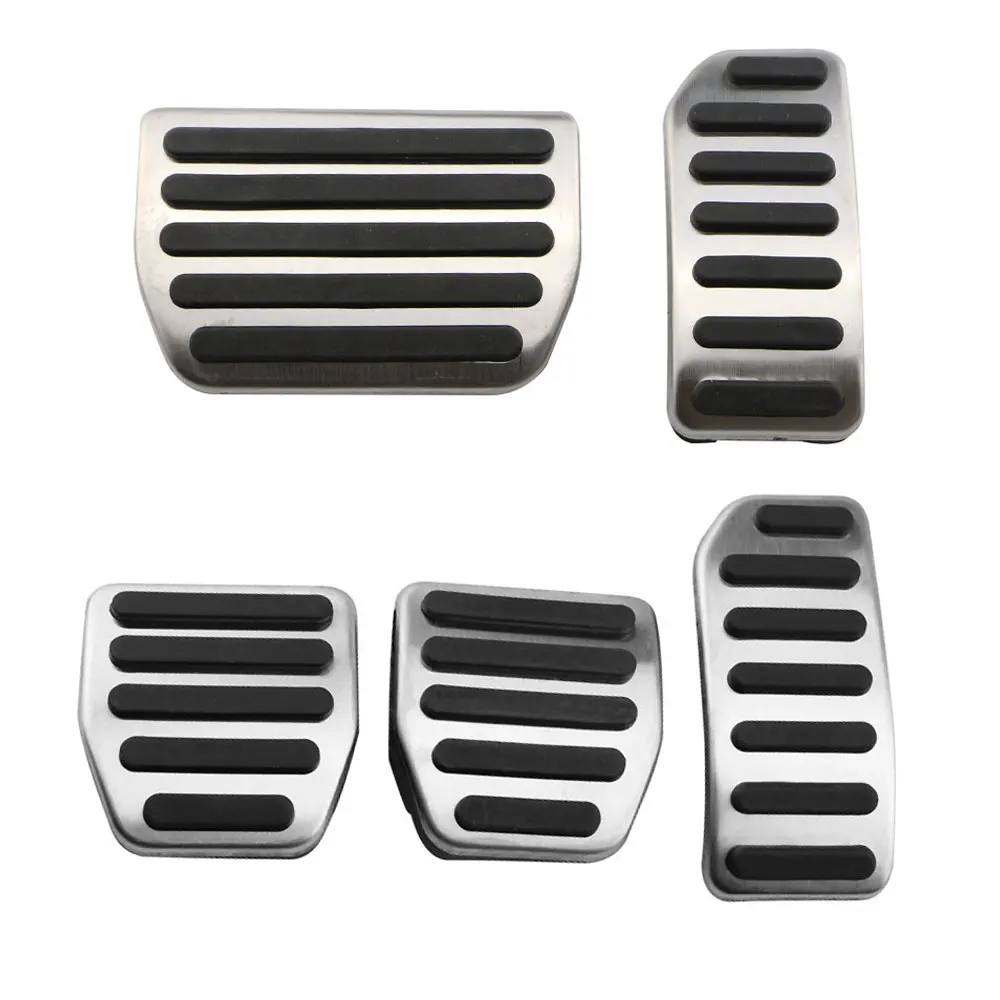 Stainless Steel AT MT Car Pedals Foot Rest Gas Brake Pedal Pad Cover for... - $7.93