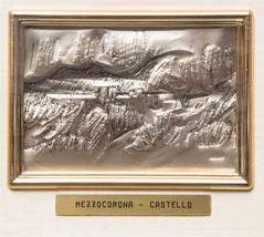 Mezzocorona Castello Italy Framed Embossed Aluminum Fine Art - £116.84 GBP