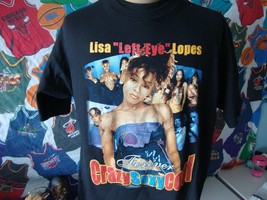 Vintage TLC Lisa Left Eye Lopes RAP Tee 2002 hip hop T Shirt XL - £466.63 GBP