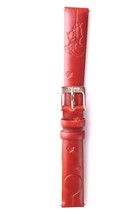 Disney Winnie &quot;Pooh w Balloon&quot; embossed 14mm Brown Leather Watchband - £7.77 GBP