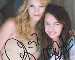 Signed Taylor Swift &amp; Miley Cyrus Photo with COA Autographed Country Pop - $199.99