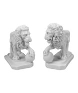 Medici Lions Cast Marble Sculpture Statue Copy Home Decor 5.31 in - $71.19 CAD