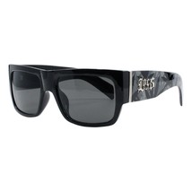 Locs Resistente Sombras Hombres Gafas de Sol Rectangular Marco Hoja Marihuana - £10.15 GBP