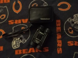 Tasco Black Compact Folding Binoculars 8 x 21 w/ Case includes lens cloth - $11.98