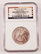 1861-O 50C W-04A Ss République Louisiane Émission W/Commémoratif Livret - €920,18 EUR