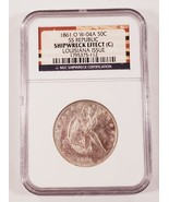 1861-O 50C W-04A Ss République Louisiane Émission W/Commémoratif Livret - $1,049.38