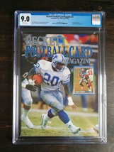 Beckett Football Card Magazine Barry Sanders Detroit Lions First Cover CGC 9.0 - £46.45 GBP