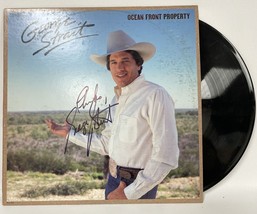 George Strait Autographed &quot;Ocean Front Property&quot; Record Album - COA Holograms - £198.72 GBP