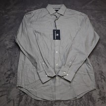 Hart Schaffner Marx Shirt Mens S White Striped Long Sleeve Button Up Casual - $22.65