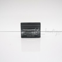 NWT New Michael Kors Men Cooper Tall Card Case Wallet Leather Black Croc No Box - £27.52 GBP