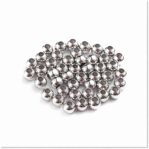1000Pcs 3mm Stainless Steel Spacer Beads - High Quality Metal Rondelle B... - $38.60