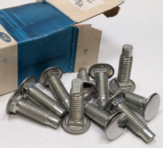 Nos Box Of 10 Oem Ford Chrome Bolts Part# 385575-S100 - $44.54