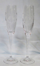 Mikasa Wedding Bells Toasting Fluted Champagne Glass Goblet Pair - $18.80