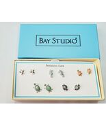 Bay Studio Stud Back Earrings 5 Pair Sensitive Ears Seahorse Starfish Tu... - $366.69 MXN