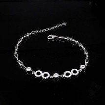 Sexy Argento 925 Argento Sterling Bracciale per Ragazze IN Finitura Platino - $39.72