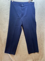 VTG Men’s Polyester Dress Pants Blue 36x31 - £10.61 GBP