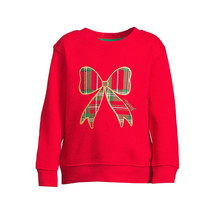 Holiday Time Toddler Girls&#39; Long Sleeve Christmas Sweatshirt, Red Size 18M - £12.45 GBP