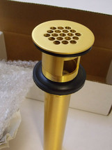 Jaclo  808-SG  Grid Lavatory Drain with Overflow - Satin Gold - $85.00