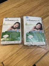 NEW Lot of 2 Sealy Posturepedic Cotton Touch Zippered Pillow Protectors KG JD - $19.80