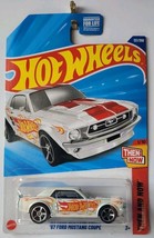 2025 Hot Wheels &#39;67 Ford Mustang Coupe White 121/250 Then and Now Series... - $9.49