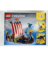 New! LEGO Creator 3-in-1 Viking Ship &amp; the Midgard Serpent Set 31132 Wol... - £125.68 GBP