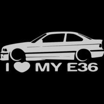 OFK  I LOVE MY E46  E36 Car Stickers Decal Funny  Cute Accessories Decoration Pe - £33.59 GBP