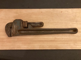 Vintage Craftsman 14 Inch Heavy Duty Pipe Wrench 5567 Made In USA - $230.70 MXN