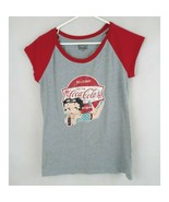 Vintage 1990&#39;s Betty Boop Coca Cola Red &amp; Gray T-Shirt Size Large - £38.29 GBP