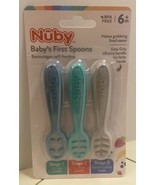 Nuby Babys First Spoons 3 Stages 6+ Months BPA Free 80913 - £7.77 GBP