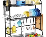 Over The Sink Dish Drying Rack, 2-Tier Stainless Steel Large Over The Si... - £81.52 GBP