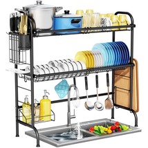 Over The Sink Dish Drying Rack, 2-Tier Stainless Steel Large Over The Sink Dish  - £81.51 GBP