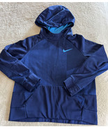 Nike Dri Fit Boys Blue Light Blue Dot Long Sleeve Hoodie XL 14-16 - £10.98 GBP