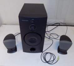 HARMON KARDON HK395 COMPUTER SPEAKER SYSTEM TWO SPEAKERS &amp; SUBWOOFER VGC - $63.59