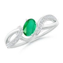 Authenticity Guarantee

ANGARA Emerald Twisted Ribbon Ring with Diamond Accen... - $474.05+