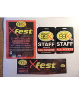 XFEST 99X Kinston NC 2005 Backstage Passes Tickets &amp; Postcard CHEVELLE T... - $14.77