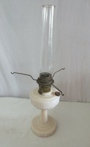 Antique Aladdin Oil Lamp-&amp; Chimney Alacite Lincoln Drape Model B burner - £177.29 GBP