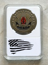 NEW U.S. Army Special Operations Command Sine Pari Challenge Coin With Case - £12.39 GBP