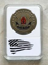 NEW U.S. Army Special Operations Command Sine Pari Challenge Coin With Case - £11.83 GBP