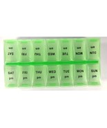 Assured 7 Day Pill Medication Organizer Tray, Twice A Day, AM/PM (Green ... - £10.84 GBP