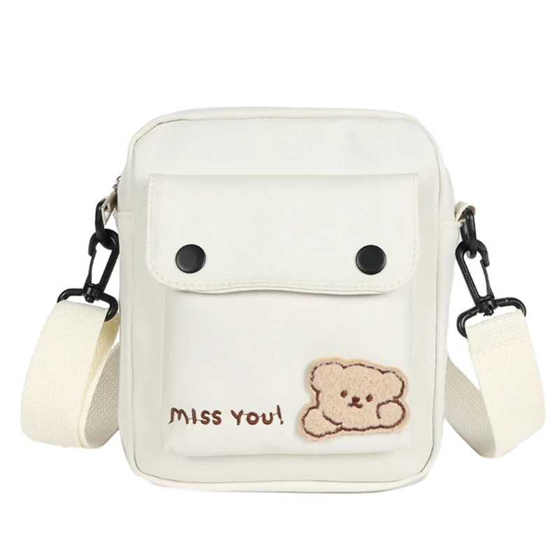 Cartoon Bear Crossbody Bag for Women Cute Shoulder Bag College-Style Mes... - $17.87