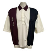 Classics Palmland Vintage Hipster Colorblock Beige Pullover Shirt Large ... - £19.45 GBP