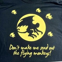 Halloween T Shirt Flying Monkeys Adult Unisex XL NEW Custom Orders Possible - £11.03 GBP