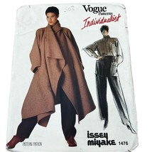 Vintage Vogue Patterns Individualist 1476 Issey Miyake Coat/Shirt/Pants 14 - £43.07 GBP