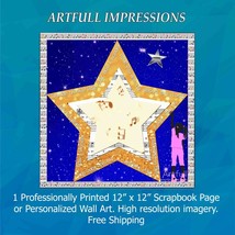 Children: Twinkle Twinkle Little Star for Girls Wall Art or Scrapbook Page - $366.76 MXN