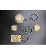 Lot Of 4 Liberty Dimes Coin In Vintage Gold-tone Keychains Antique Coin - $68.31