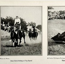 1921 Dare Devil Racing Top Speed Print Round Up Bucking Rodeo Cowboy DWN8C - $29.99